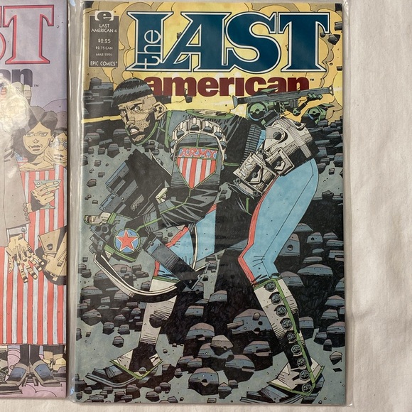Epic Comics Lot of 2 ~ The Last American #3 & #4 - Picture 3 of 5